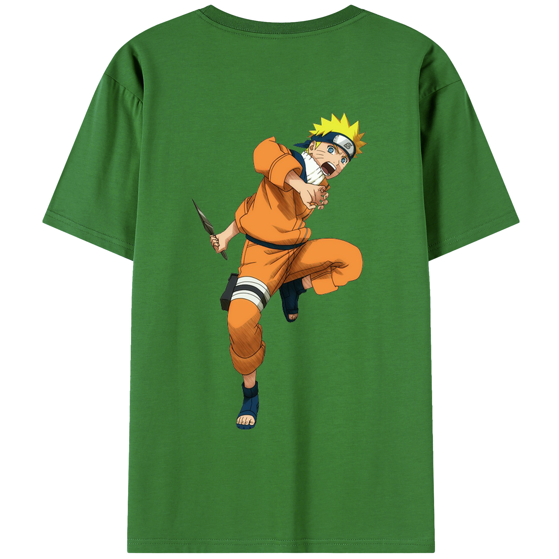 （画像用） NARUTO -ナルト- うずまき ナルト Uzumaki Naruto レディース半袖Tシャツ(バックプリント)